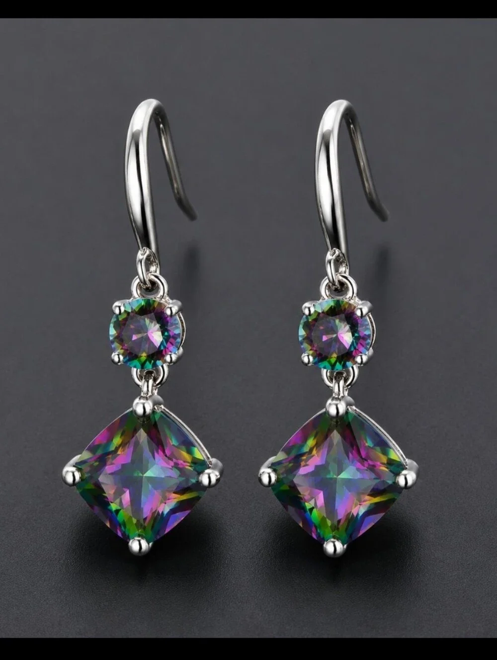 Mysyic Topaz Dangling Earrings
